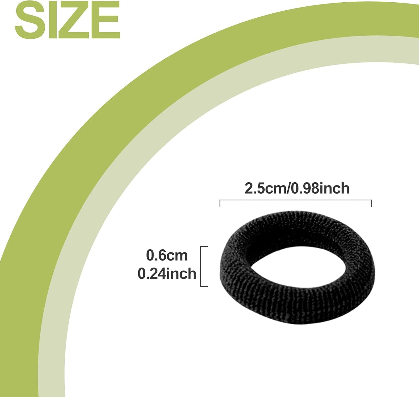 100 Pieces Small Elastic Hair Bobbles, Ponytail Holders