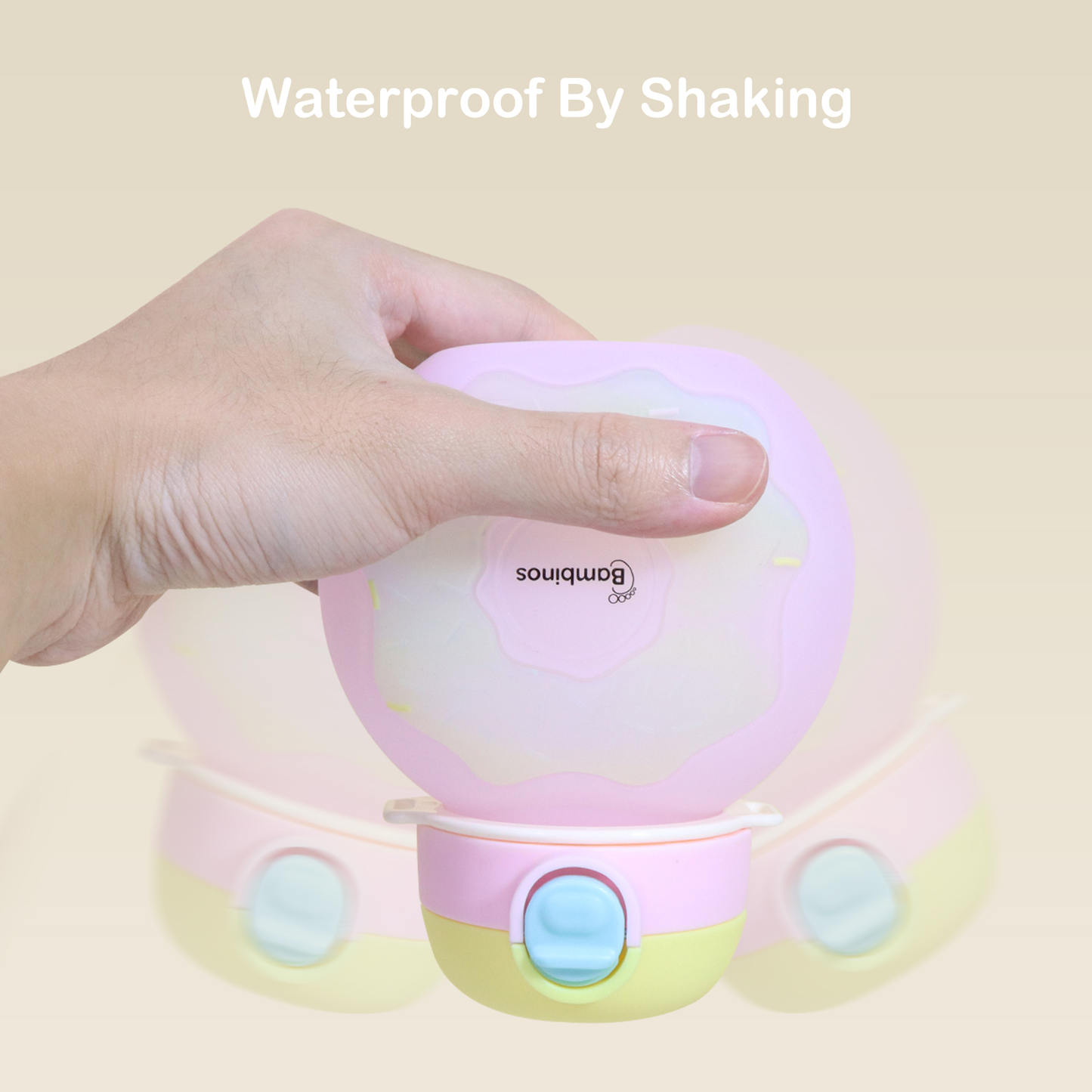 Bambinos Kids Donut Water Bottle Silicone Collapsible BPA-FREE