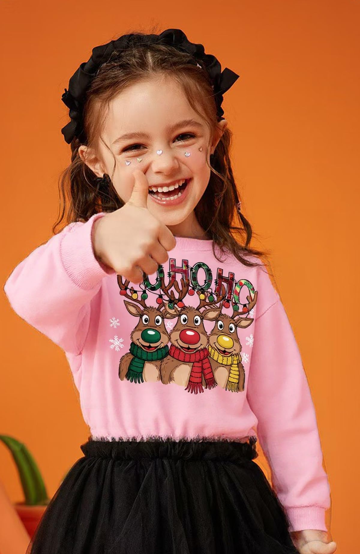 Christmas Boys Girls Jumpers Santa Claus Reindeer Snowman Snowflake