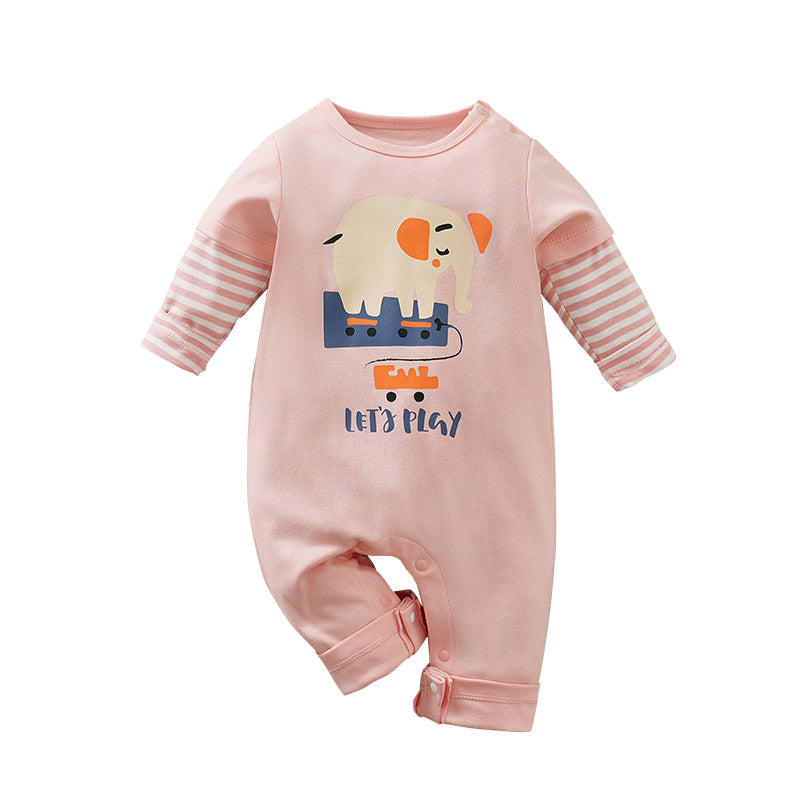 Pink Lets Play Baby Romper