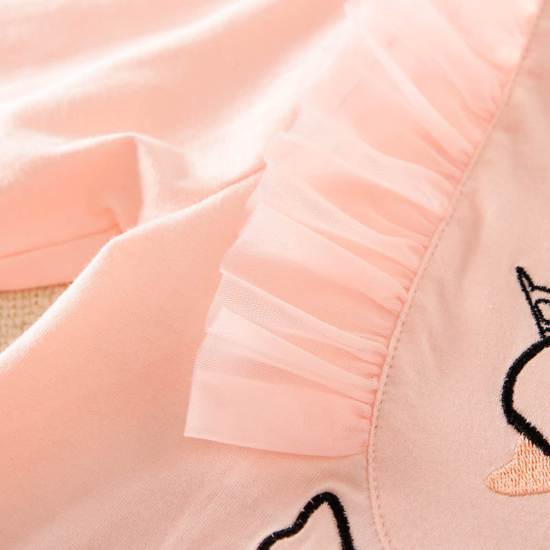 Pink princess Romper with a duck