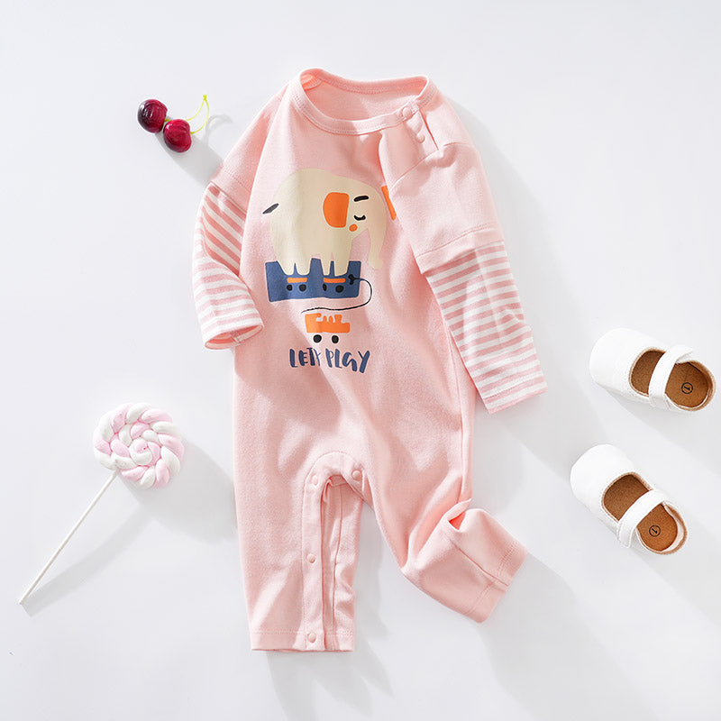 Pink Lets Play Baby Romper