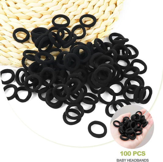 100 Pieces Small Elastic Hair Bobbles, Ponytail Holders