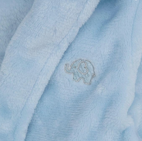 Baby Dressing Gown Unisex Soft Plush Fleece Hooded Teddy Ears 0-24 Month