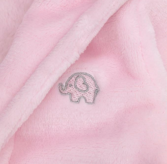Baby Dressing Gown Unisex Soft Plush Fleece Hooded Teddy Ears 0-24 Month