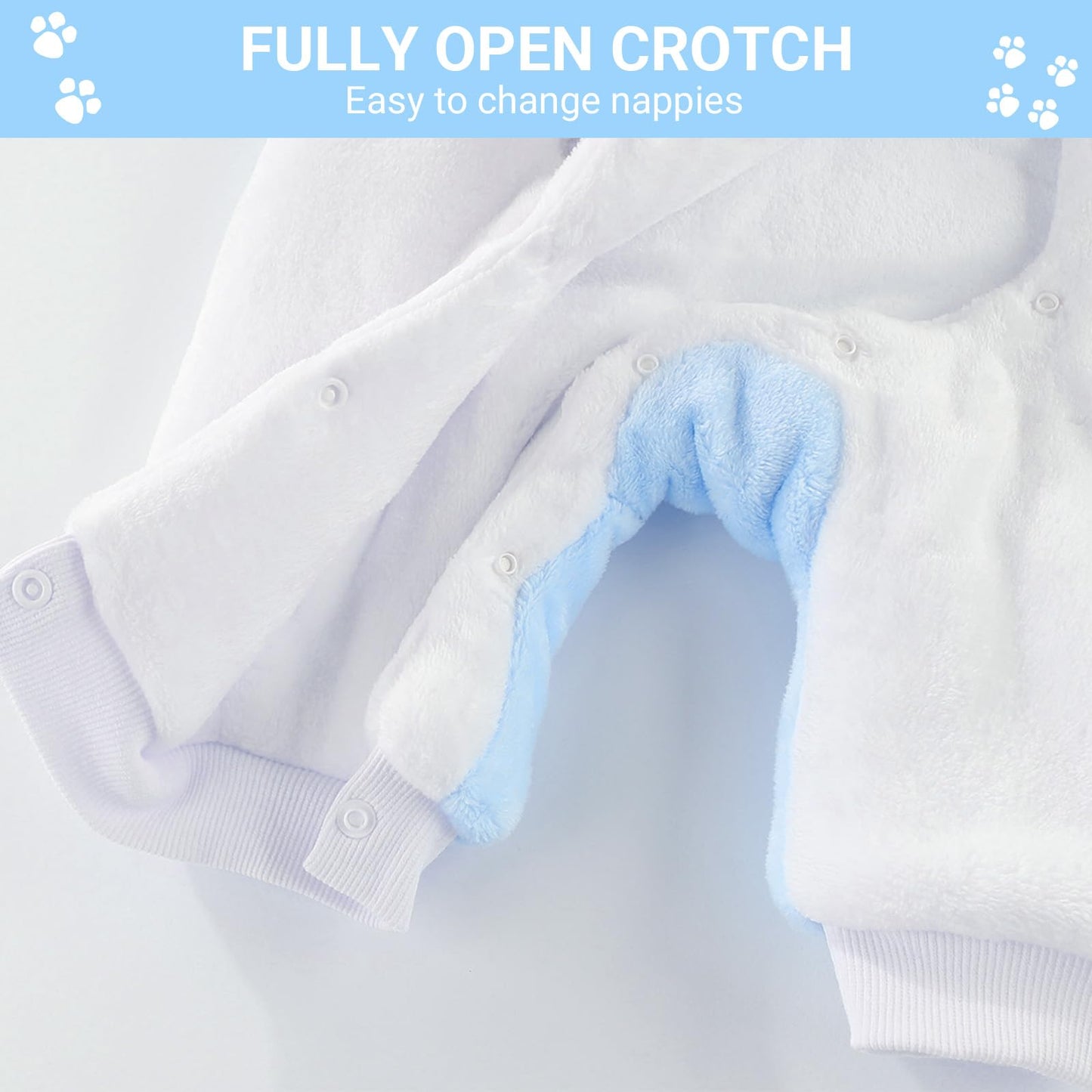 ❄️ Baby Snowsuit Fleece Romper – Warm Winter One-Piece for Babies