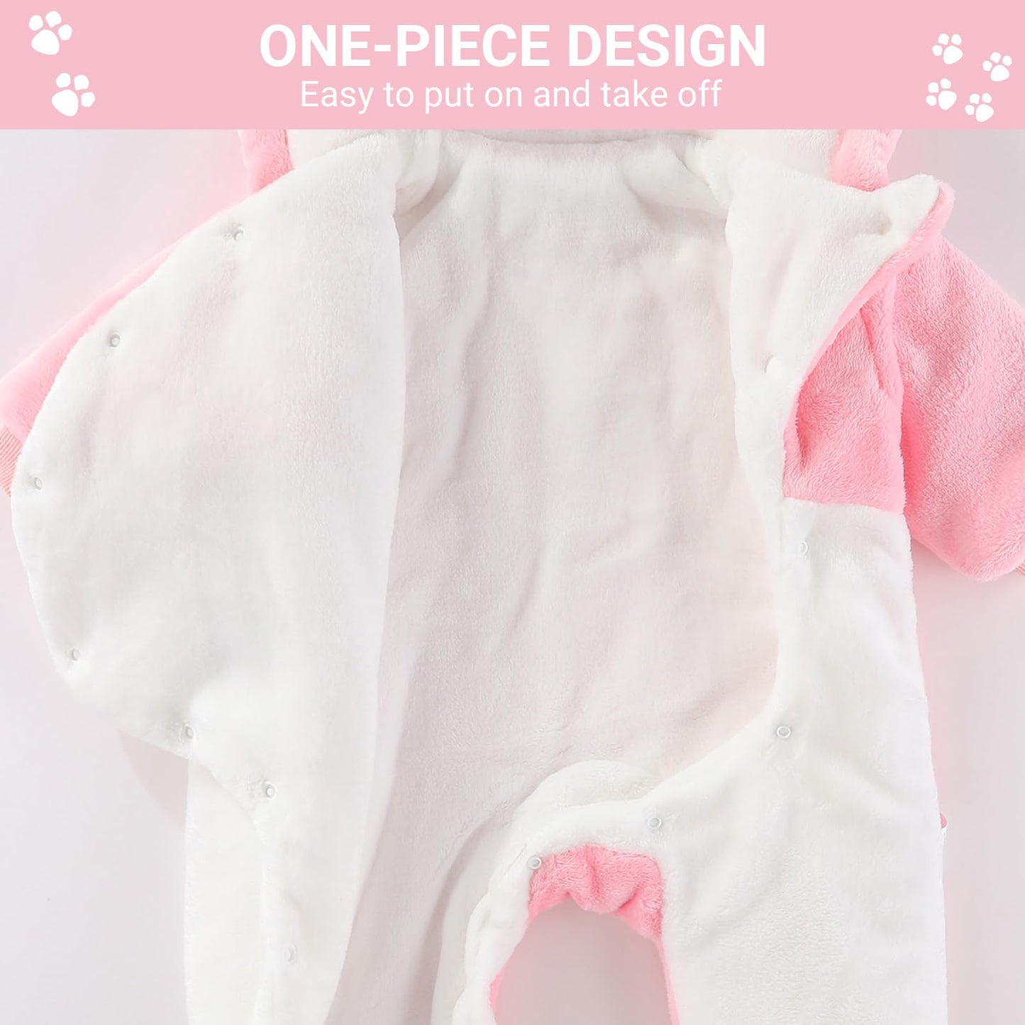 ❄️ Baby Snowsuit Fleece Romper – Warm Winter One-Piece for Babies