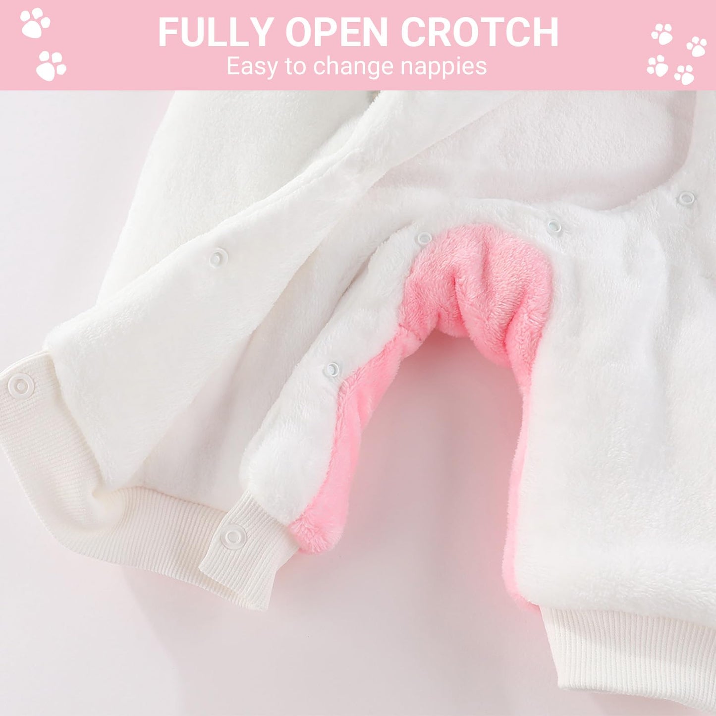 ❄️ Baby Snowsuit Fleece Romper – Warm Winter One-Piece for Babies