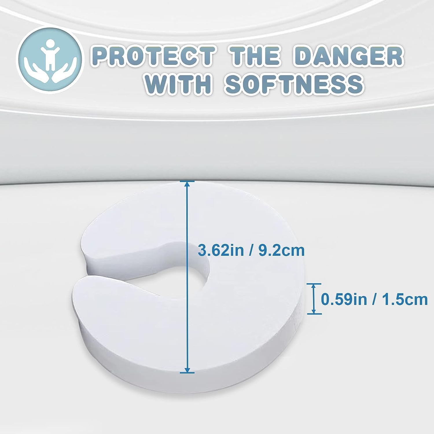 6 pack door pinch guards for child safety on bedroom door