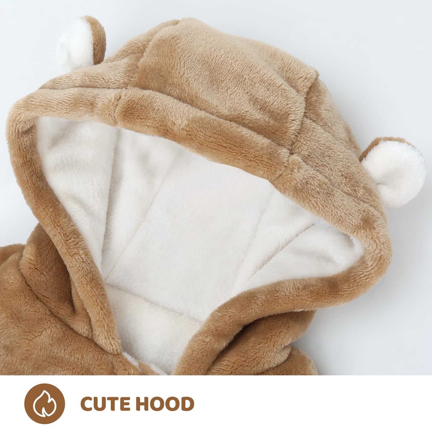 ❄️ Baby Snowsuit Fleece Romper – Warm Winter One-Piece for Babies