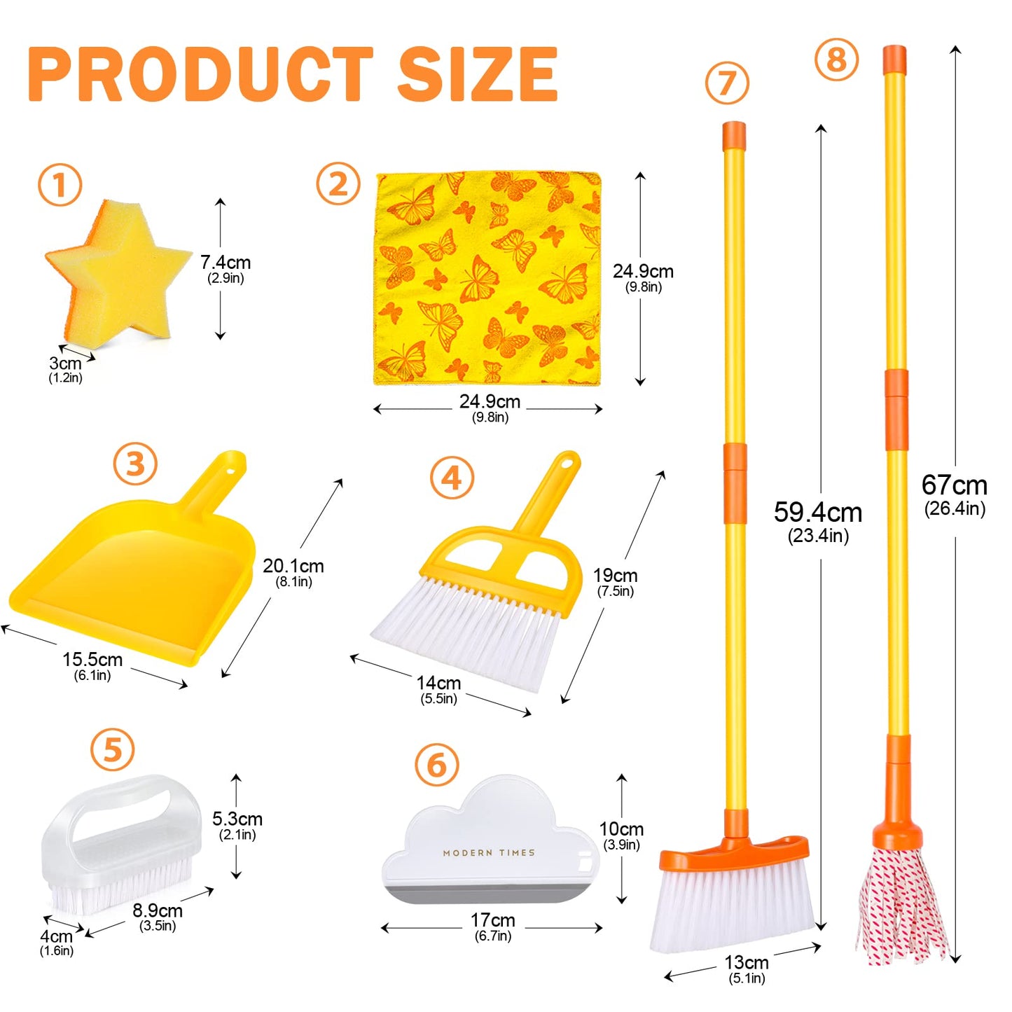 Cool Kids Cleaning Set n Toy Cleaning Set for Toddlers