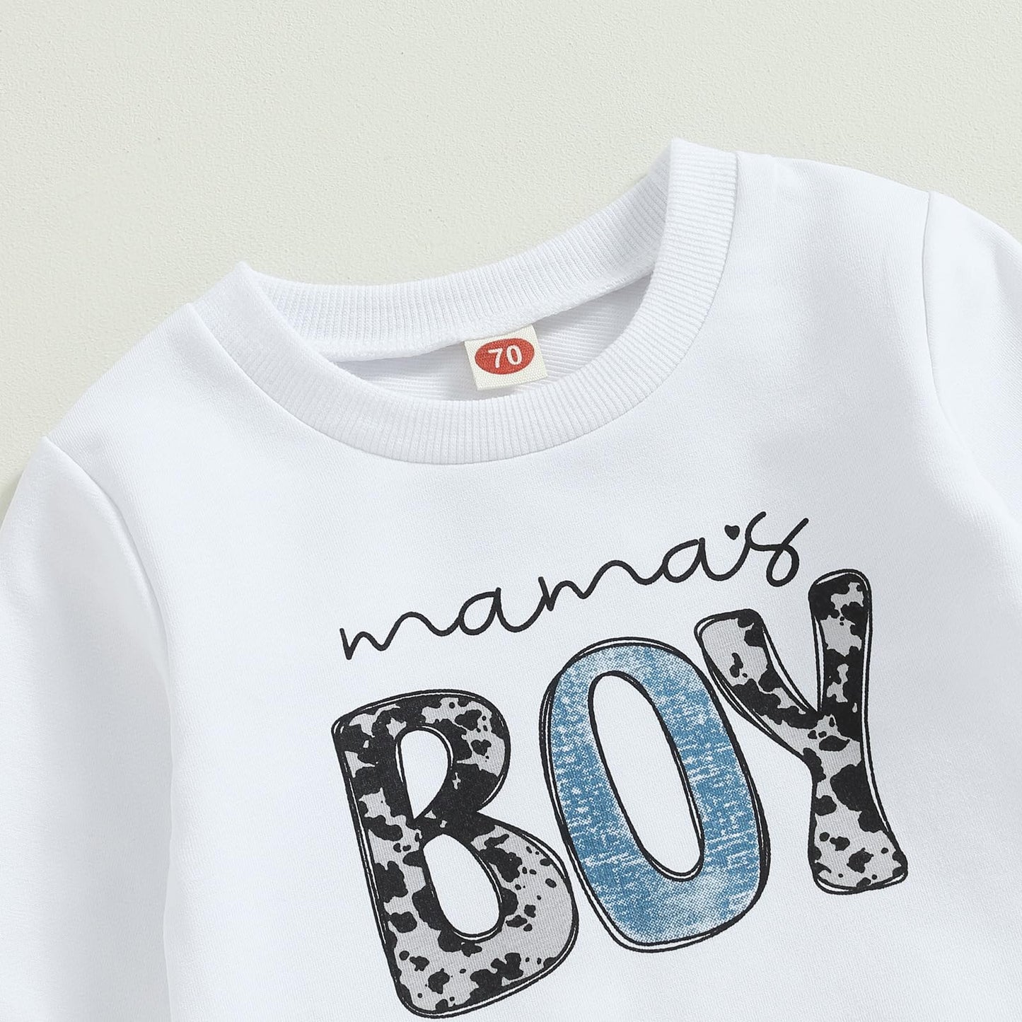 2Pcs Baby Boys Outfit Mama's Boy Clothes Set