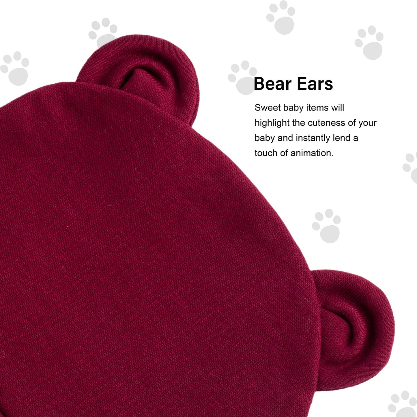 4 Set Baby Beanie Hat + Gloves (0-6 Months)