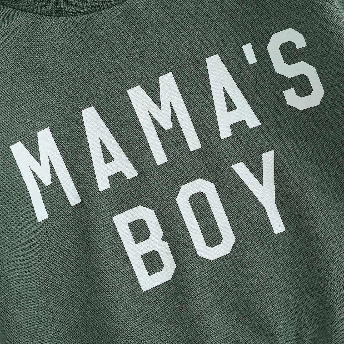 2Pcs Baby Boys Outfit Mama's Boy Clothes Set