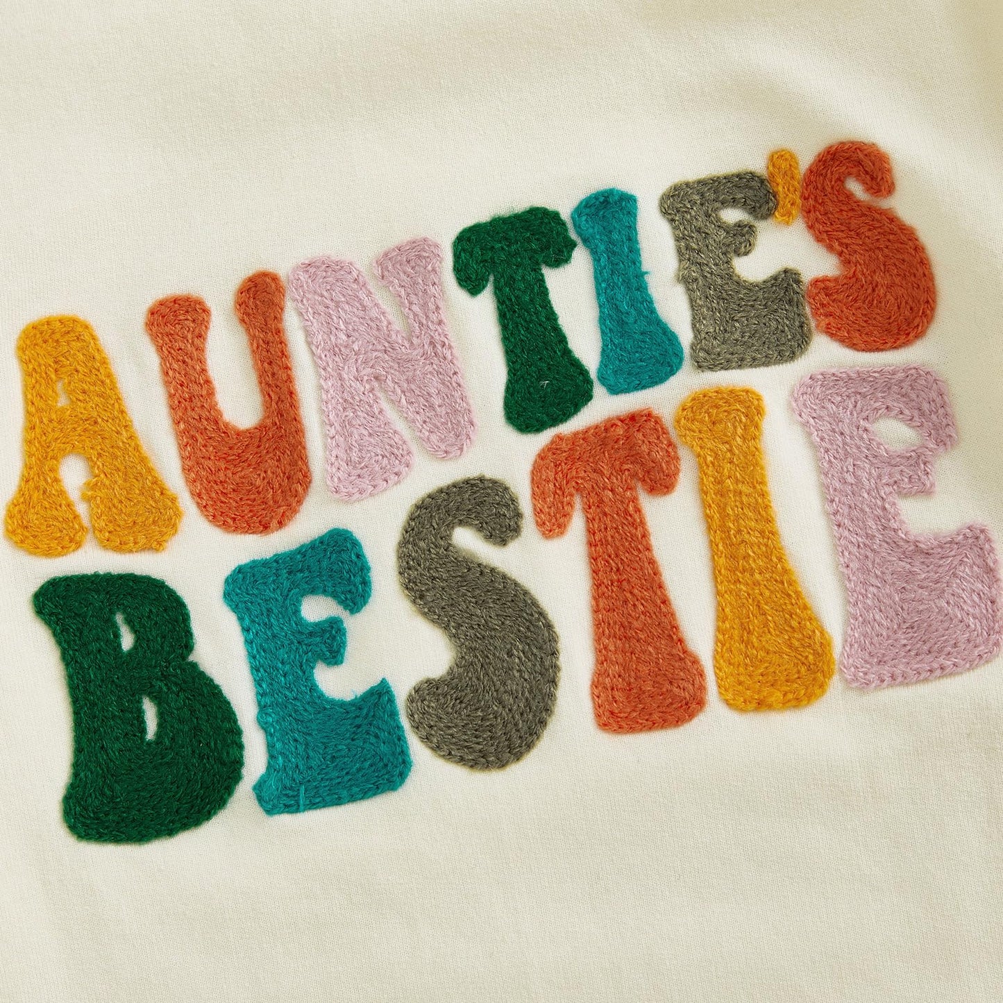 Baby Boy Girl Bodysuit Aunties Bestie Letters Vests