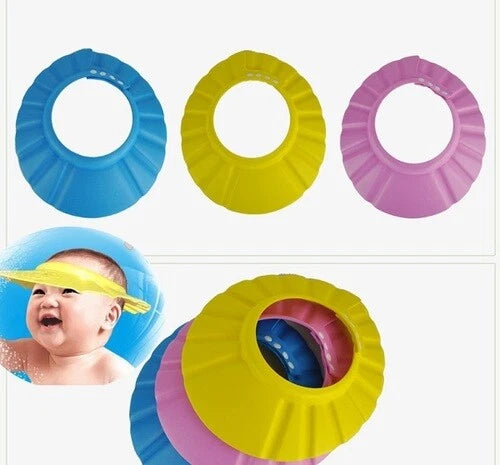 Adjustable Baby kids Shampoo Bath Shower Hat Cap Wash Hair Waterproof Shield