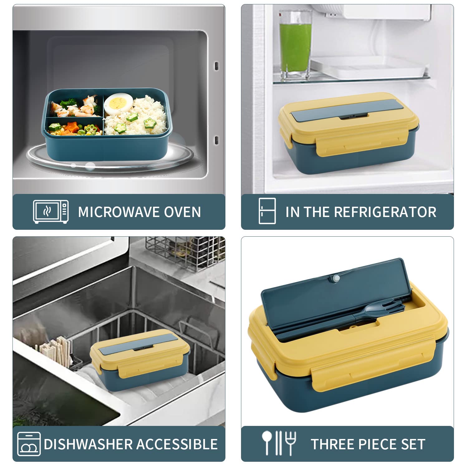 BPA-free food-grade material of reusable lunch box