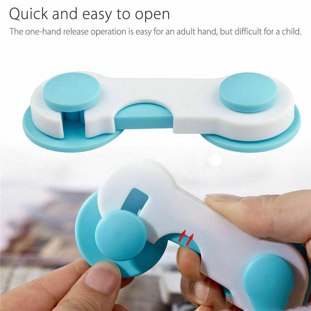 10 Child Baby Toddler Cupboard Cabinet Safety Locks Proof Door Drawer Fridge