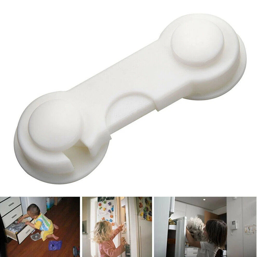 10 Child Baby Toddler Cupboard Cabinet Safety Locks Proof Door Drawer Fridge