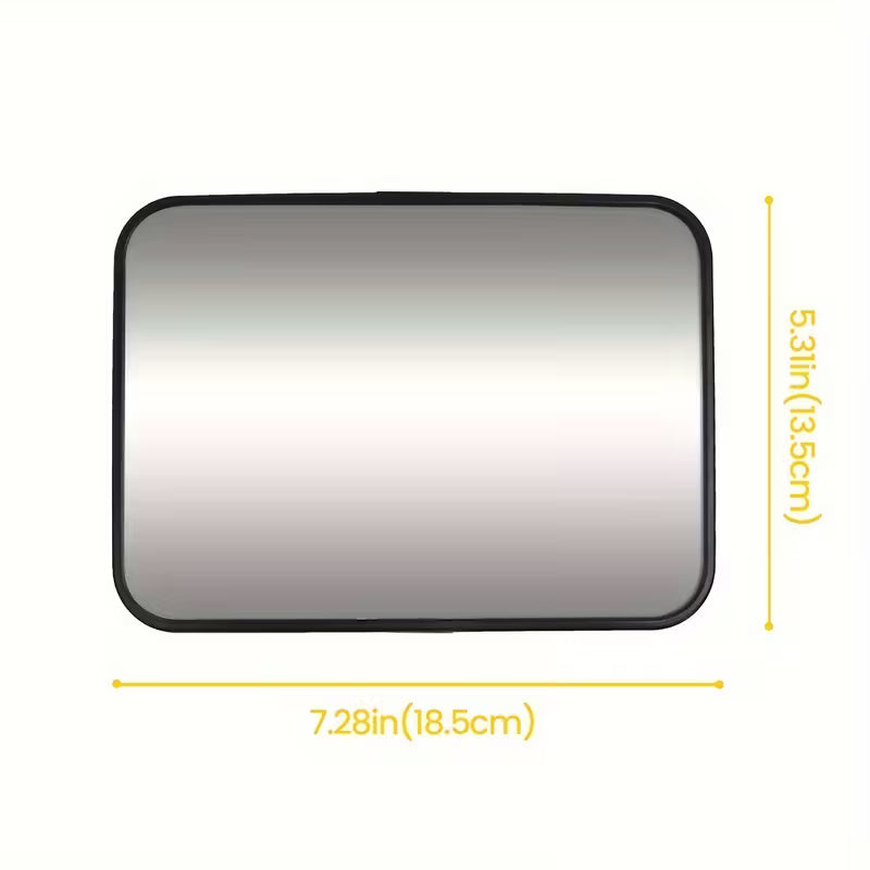 Rectangular mirror with dimensions labeled on a white background