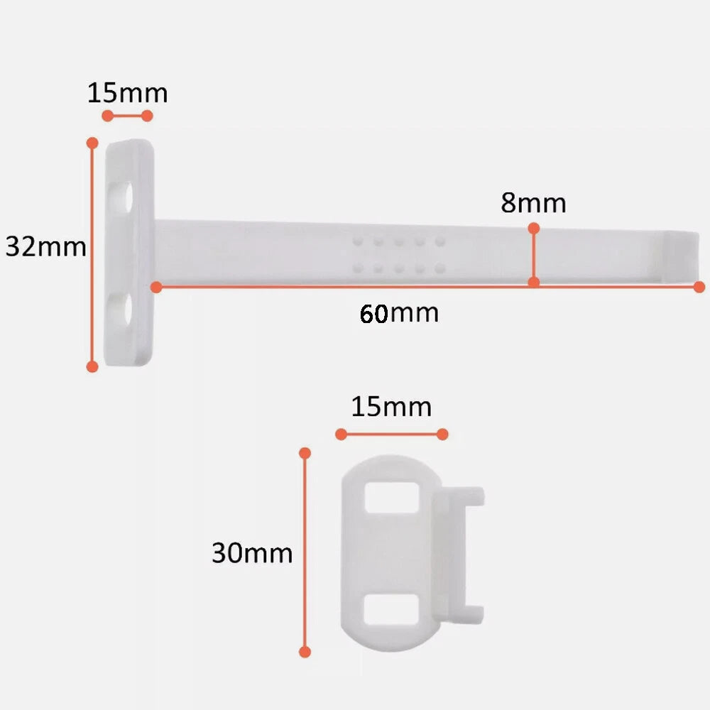 10Pcs Child Proof Safety Catch Cupboard Cabinet Door Drawer Lock Latch Baby Kids