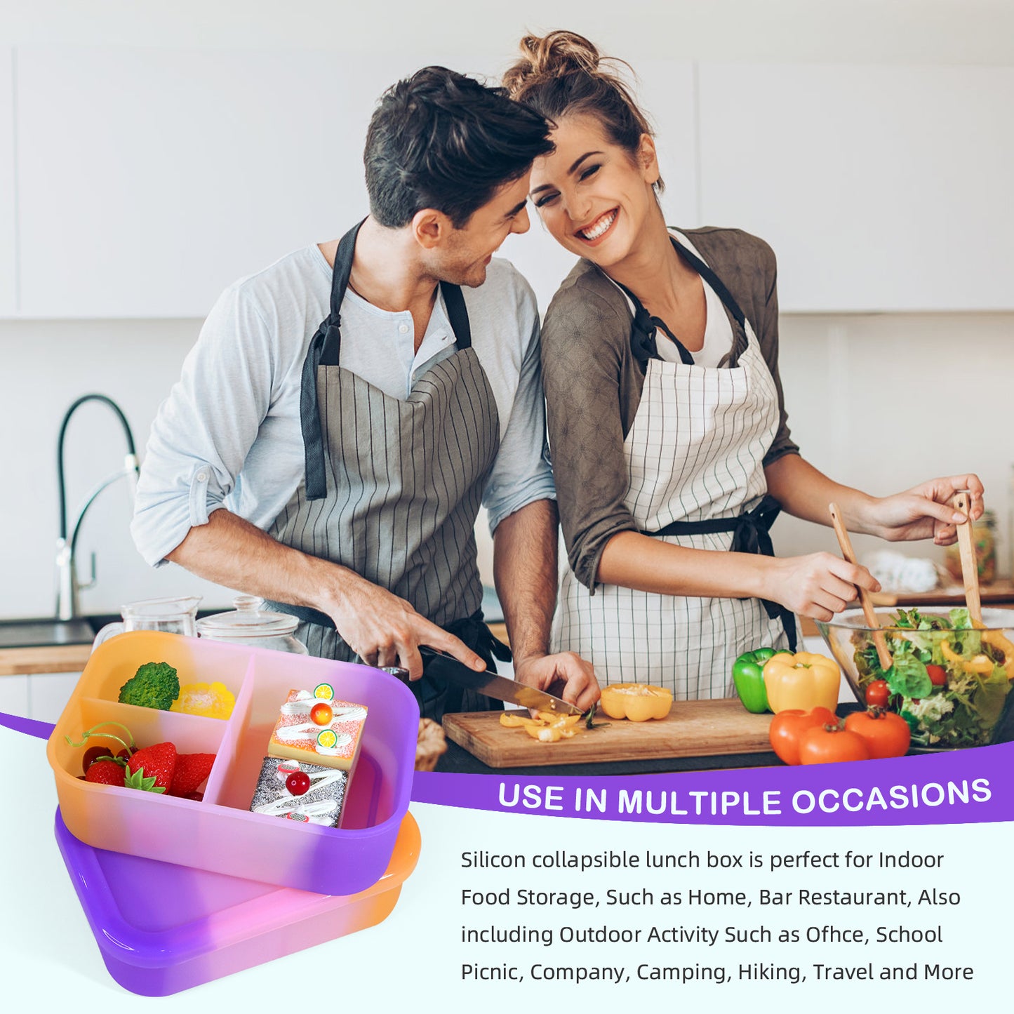 Family picnic with Bambinos silicone lunch containers