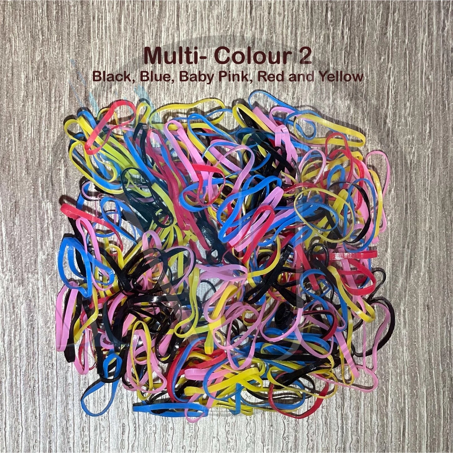 1000 Pieces - Multicolor Rubber Bands - Various Delightful Colors