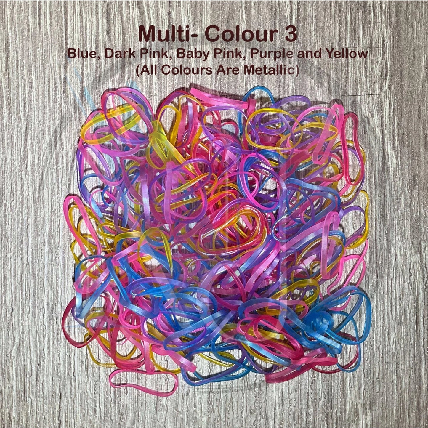 1000 Pieces - Multicolor Rubber Bands - Various Delightful Colors