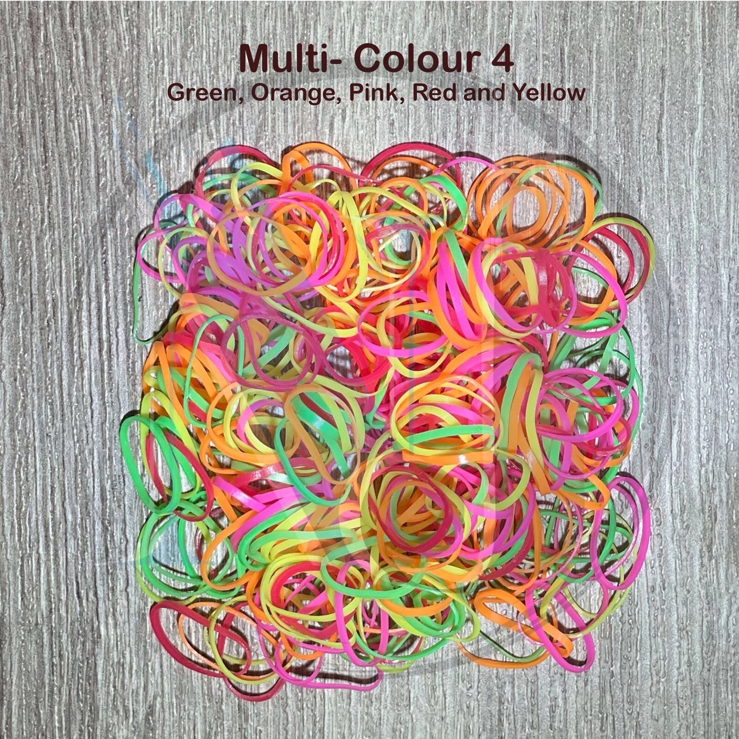 1000 Pieces - Multicolor Rubber Bands - Various Delightful Colors