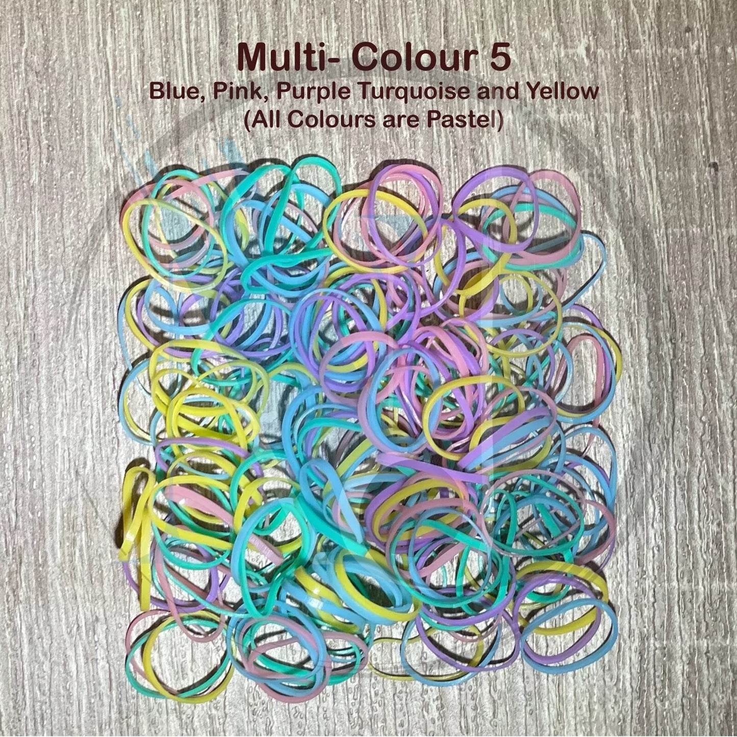 1000 Pieces - Multicolor Rubber Bands - Various Delightful Colors
