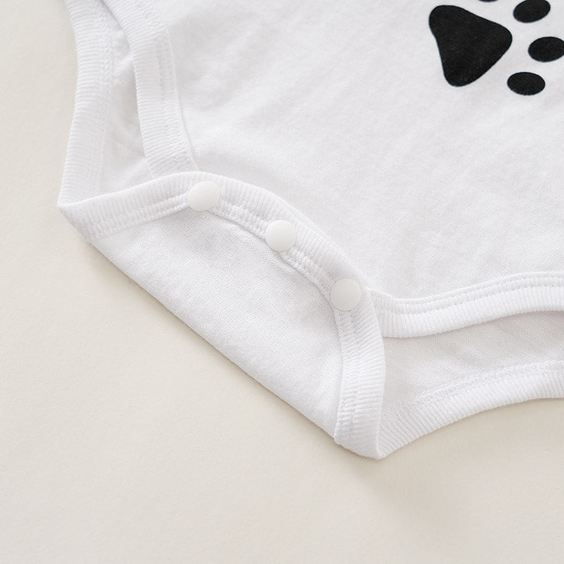 baby bodysuit with pet paws print UK