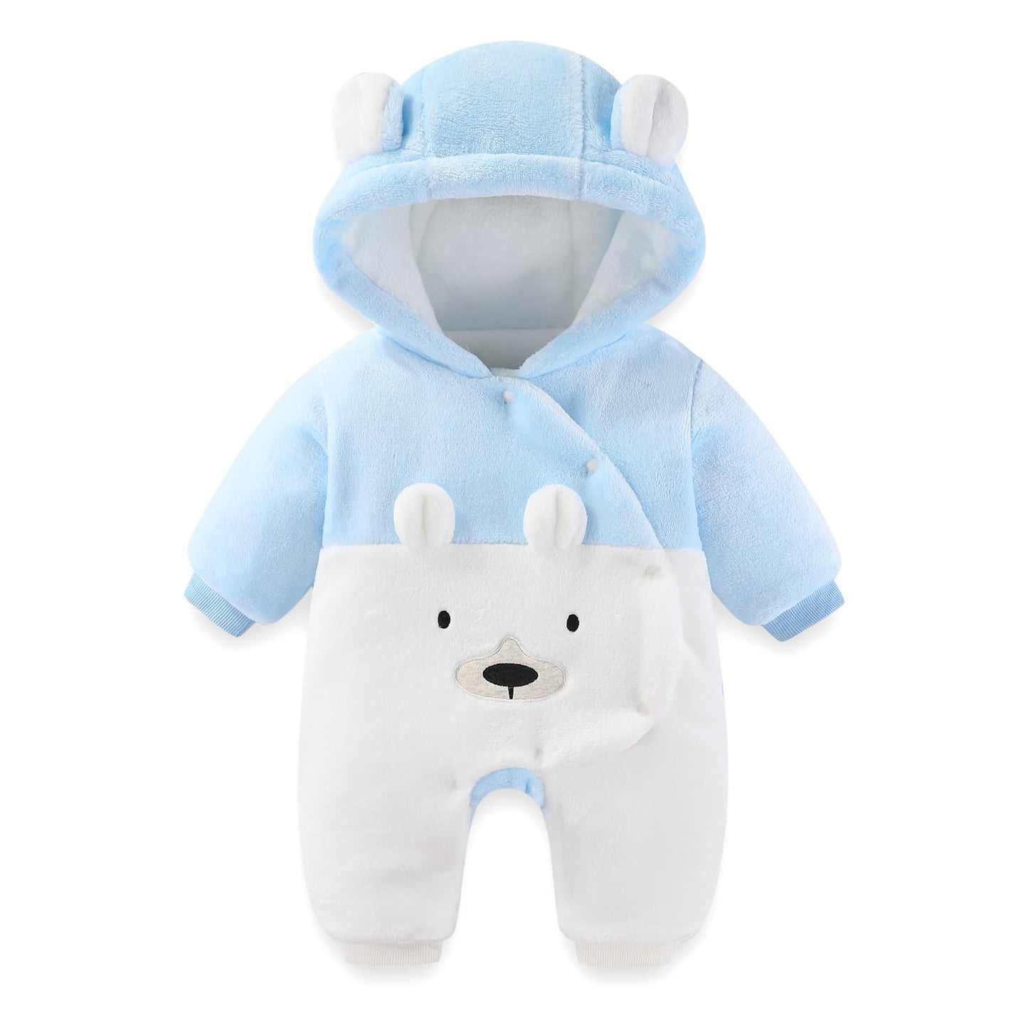 baby snowsuit fleece romper