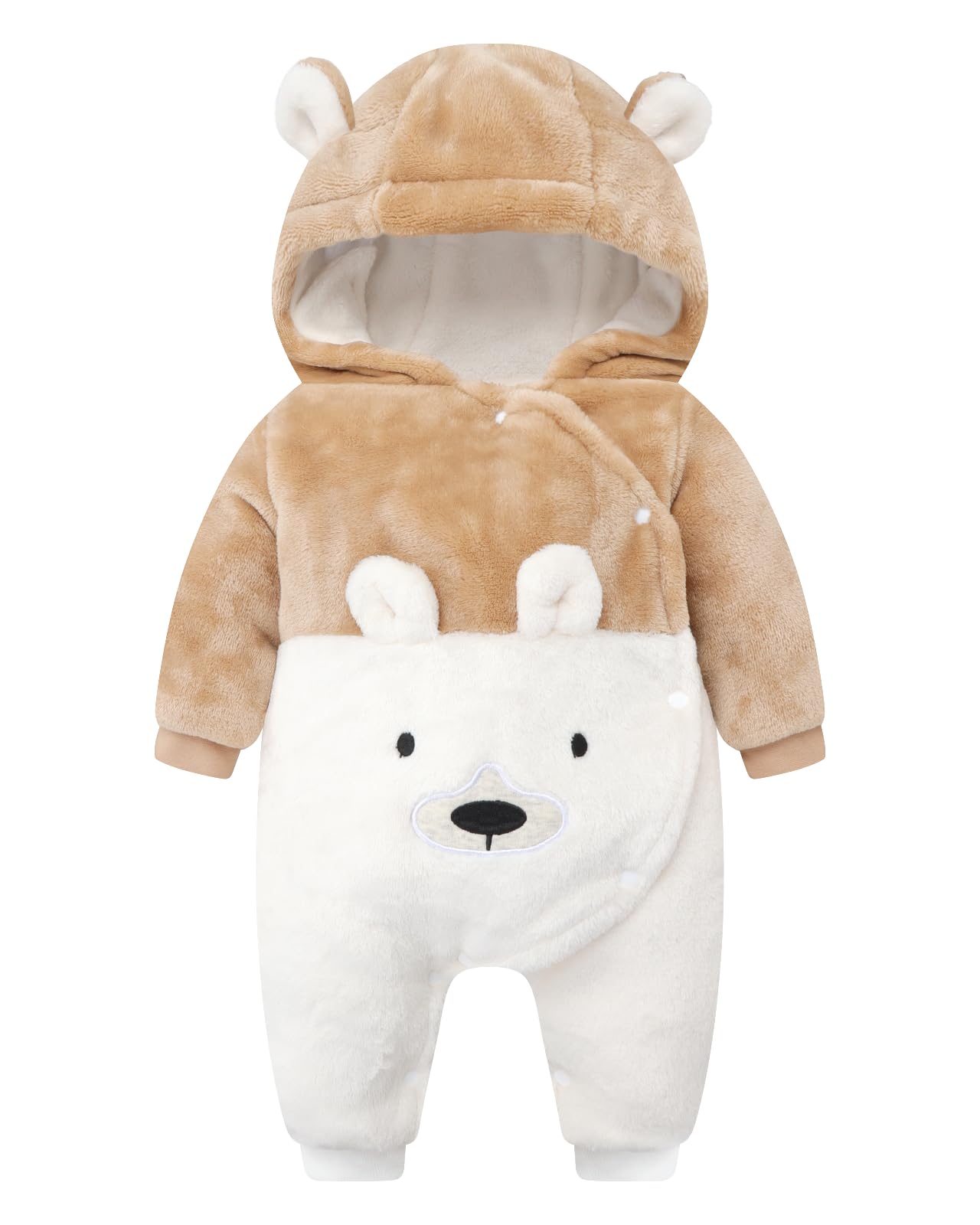 baby snowsuit fleece romper