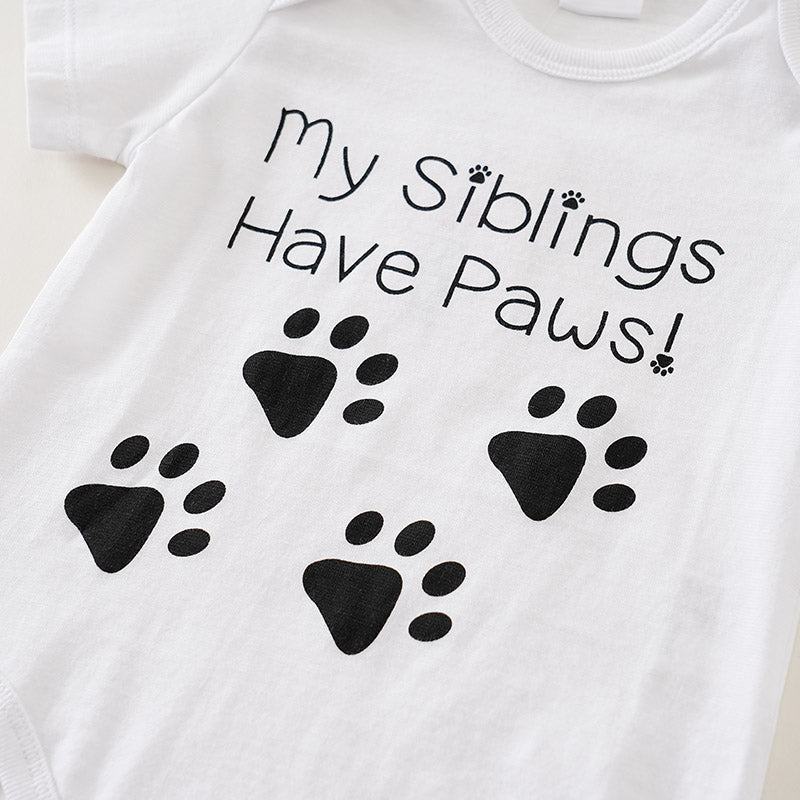 cat print baby romper