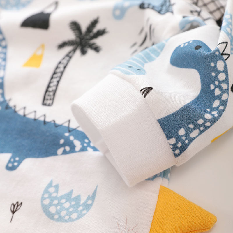Soft breathable baby suit romper dinosaur pattern UK brand Bambinos