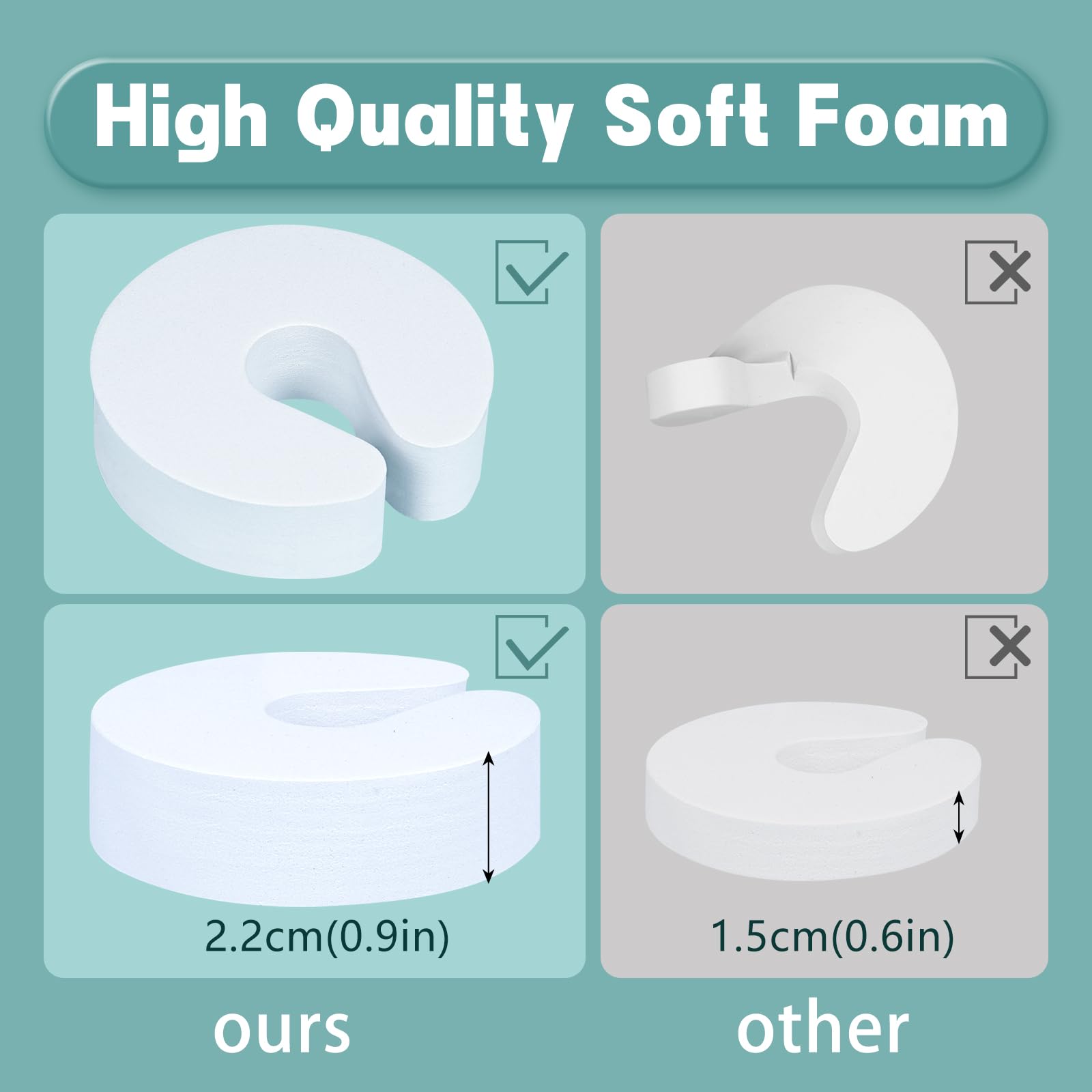 foam door guard protecting toddler fingers