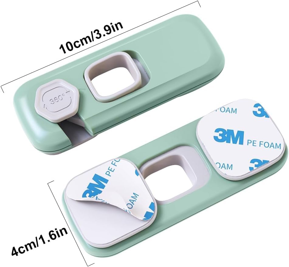 easy install fridge lock set for toddler safety