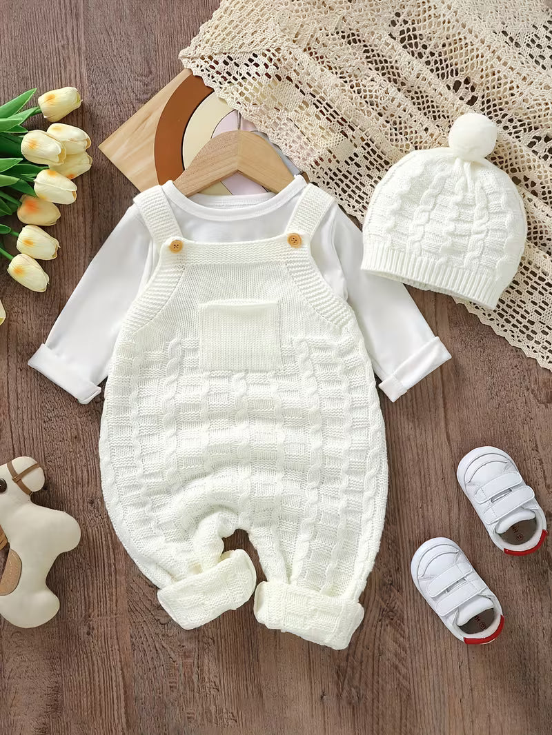 knit baby jumpsuit & leggings