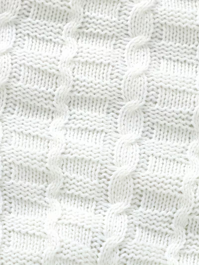 knit jumpsuit and matching hat