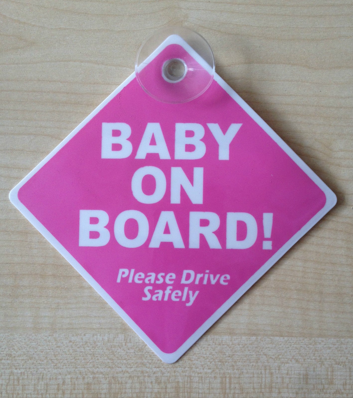 BABY ON BOARD CHILD SAFETY WITH SUCTION CUPS CAR VEHICLE SIGNS CHILD ON BOARD