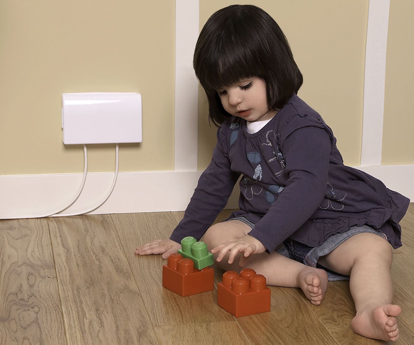 Clippasafe Double Socket Protector Electric Plug Cover Baby Child Safety Box UK