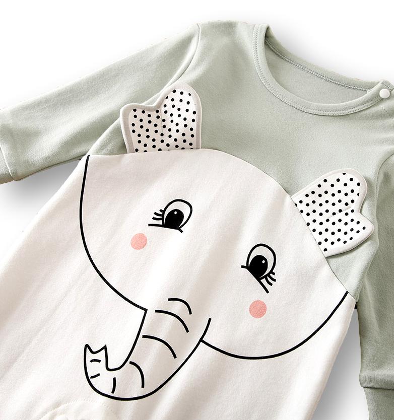 Elephant Face Romper
