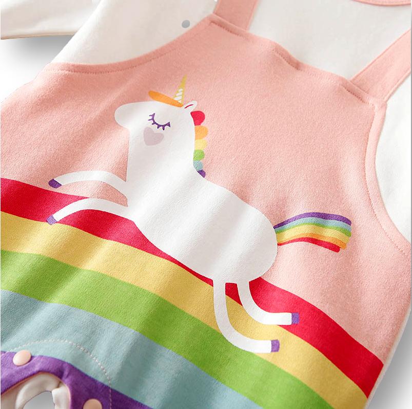 Unicorn Dungarees Romper
