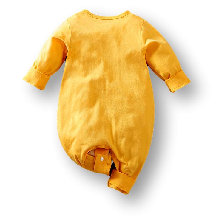 Yellow Bowtie Bear Romper