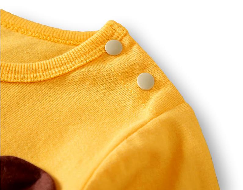 Yellow Bowtie Bear Romper