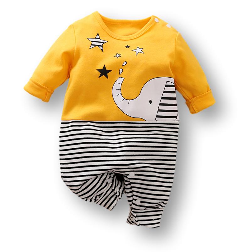Yellow Elephant Babysuit Romper