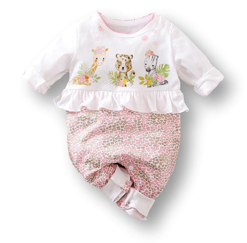 Pink Animal Babysuit Romper - Bambinos