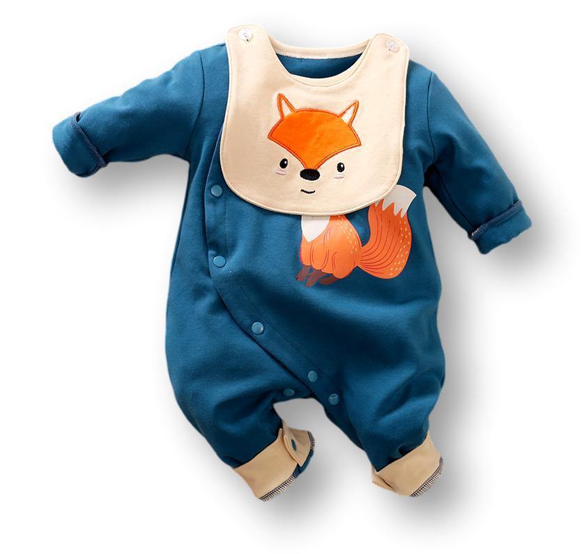 Fox Babysuit With Bib Romper - Bambinos