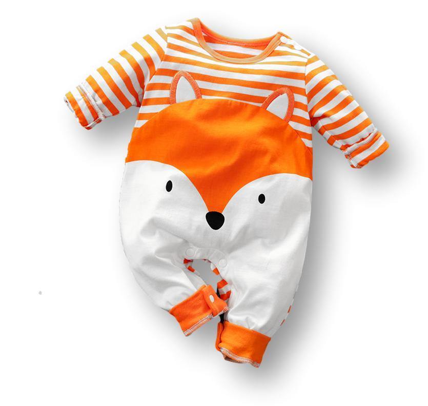 Orange Fox Babysuit Romper - Bambinos