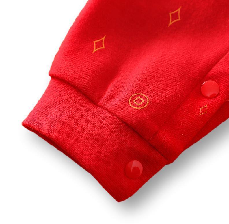 Red Bear Babysuit Romper - Bambinos